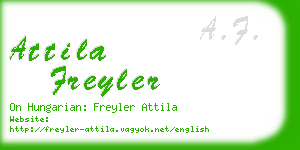 attila freyler business card